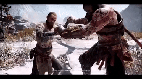 Cafearmuire giphygifmaker godofwar4 kratosvsthestranger godofwarbattleofstrenght GIF