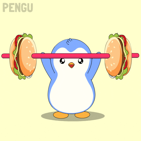 Working Out GIF by Pudgy Penguins