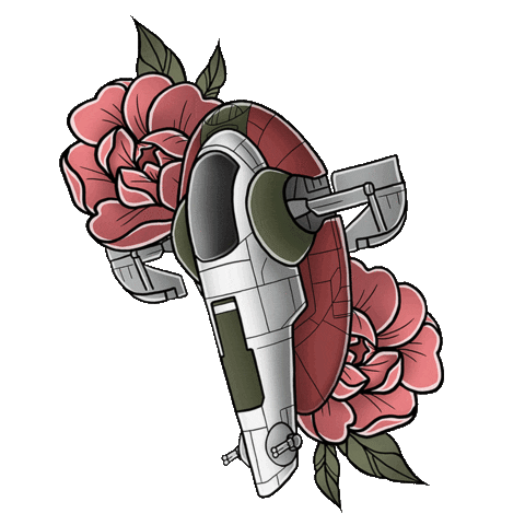 Star Wars Flowers Sticker