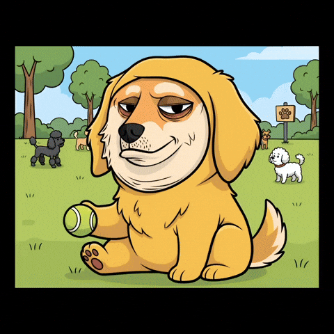 Tired Golden Retriever GIF by Doge Pound