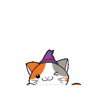 Trick-Or-Treat Cat Sticker by Petique, Inc.