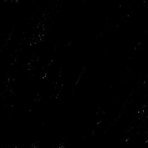 Text gif. White and rainbow lettering on a black background. Text, "Nationwide more than 70% of LGBTQ students say they've been verbally harassed, Over 50% did not report these experiences." The sticker swirls, turning blue reveling a new message that reads, "Silent no more, Report, Hate."