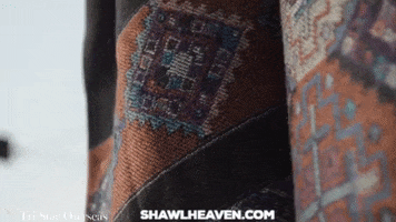 shawlheaven wool shawl made in india kilim GIF