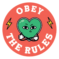 Heart Obey Sticker by Bolt