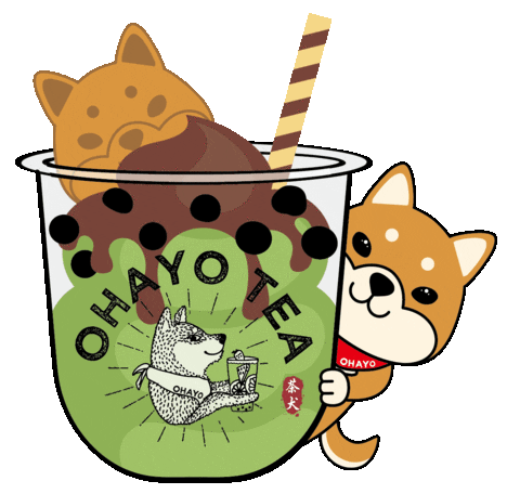 Bubble Tea Icecream Sticker by OHAYOTEA