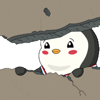 Scared Penguin GIF by Pudgy Penguins