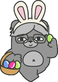 Rabbit Easter Sticker by maludbear