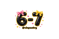 6 7 Sparkle Sticker