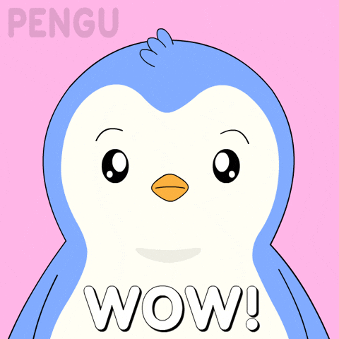 Penguin Wow GIF by Pudgy Penguins