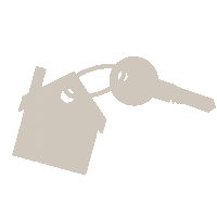 Beige Huis Sticker by Ster in Wonen