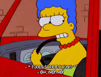marge simpson hit GIF