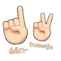 Eentweetje eentweetje een tweetje Sticker
