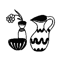 Artisme2300 art pot vase bol Sticker