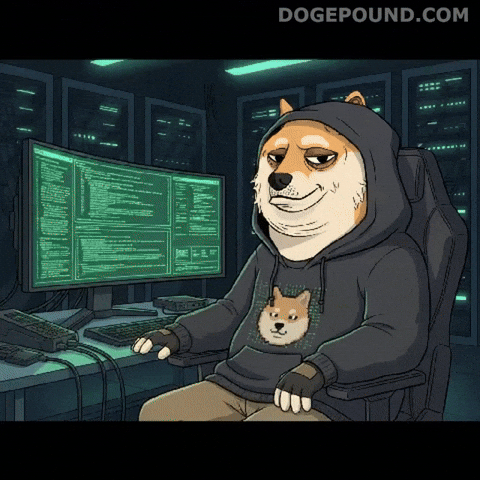 Dog Coding GIF by Doge Pound