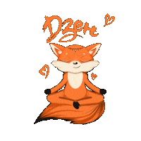 Fox Yoga Sticker