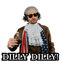 Founding Father Drinking Sticker