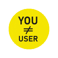 User Isnot Sticker by UXpascal