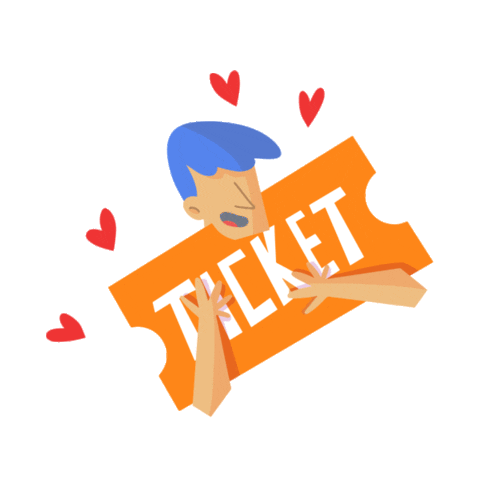 Puntoticketcl love hot new tickets Sticker