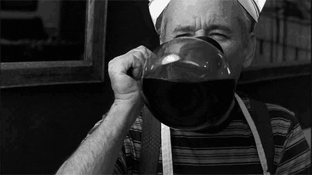 bill murray drinking GIF