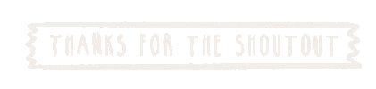 White Lines Thank You Sticker