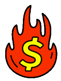Fire Burn Sticker by Cash App