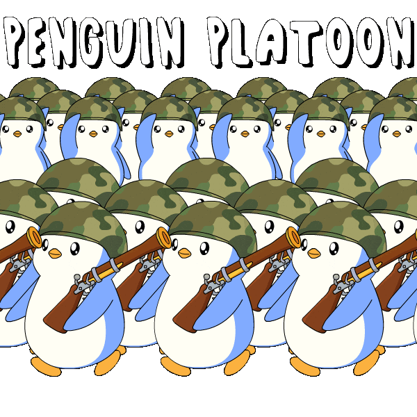 Team Marching Sticker by Pudgy Penguins