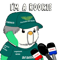 Racing Penguin Sticker by Abster