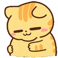 cat_ip fat belly mikan catip Sticker