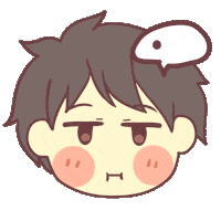 thinking what Sticker by Muslim Manga