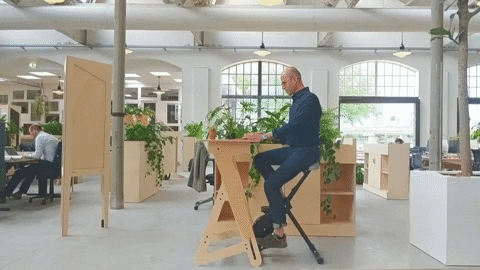 everybodylikespenguins giphyupload penguin office bicycle GIF