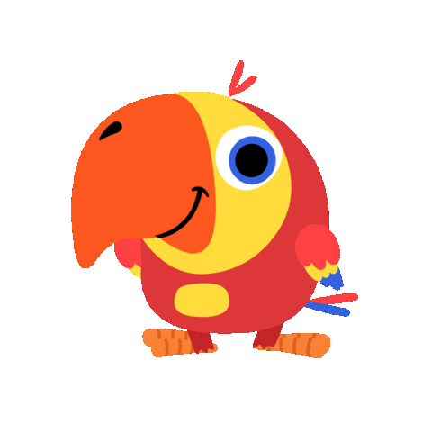 Happy Parrot Sticker by BabyFirst