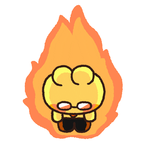 Illustration Fire Sticker by LINE FRIENDS