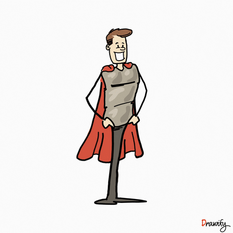 drawify man hero superhero person GIF