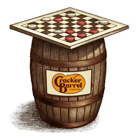 Cb Checkers Sticker by Cracker Barrel