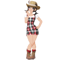 Festa Junina Girl Sticker