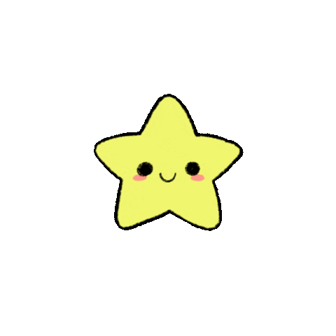 Yellow Star Love Sticker