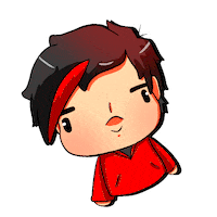 DarkGato happy feliz chibi rojo Sticker