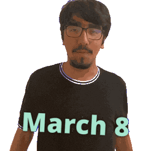 8 March Sticker