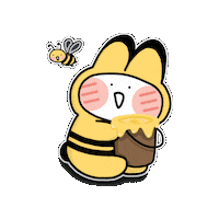 Rabbit Bee Sticker