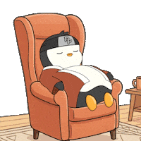 Chill Out Sleeping Sticker by Pudgy Penguins