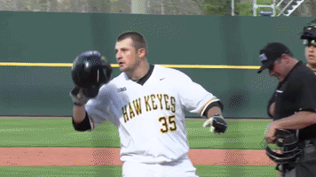 baseball adams GIF by University of Iowa Hawkeyes Athletics