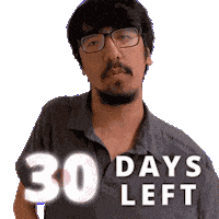 30 Days Sticker