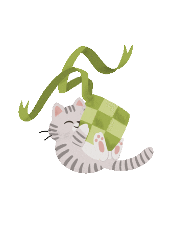 Hari Raya Cat Sticker by Stickerrific