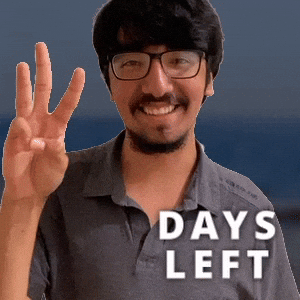 3 DAYS LEFT