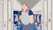 Flying Look Around GIF by Adult Swim