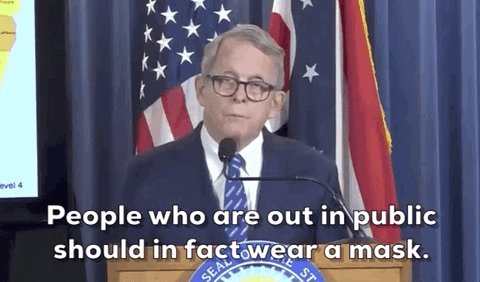 Mike Dewine Wear A Mask GIF by GIPHY News