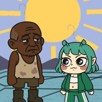 Alien Girl Question GIF