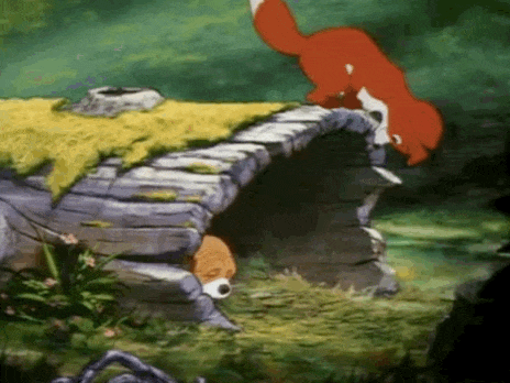 the fox and the hound GIF