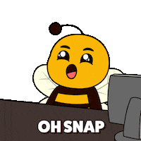 Uh Oh Wow Sticker by Plan Bee Studios