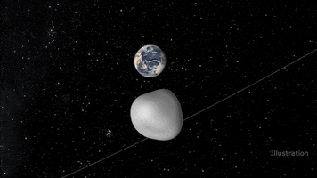 space asteroid GIF by Bluetext